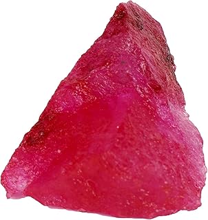 REAL-GEMS Genuine Pure Natural Ruby Rough Stone 10-105 Ct Certified Uncut Ruby Red Ruby Healing Crystal Loose Gemstone
