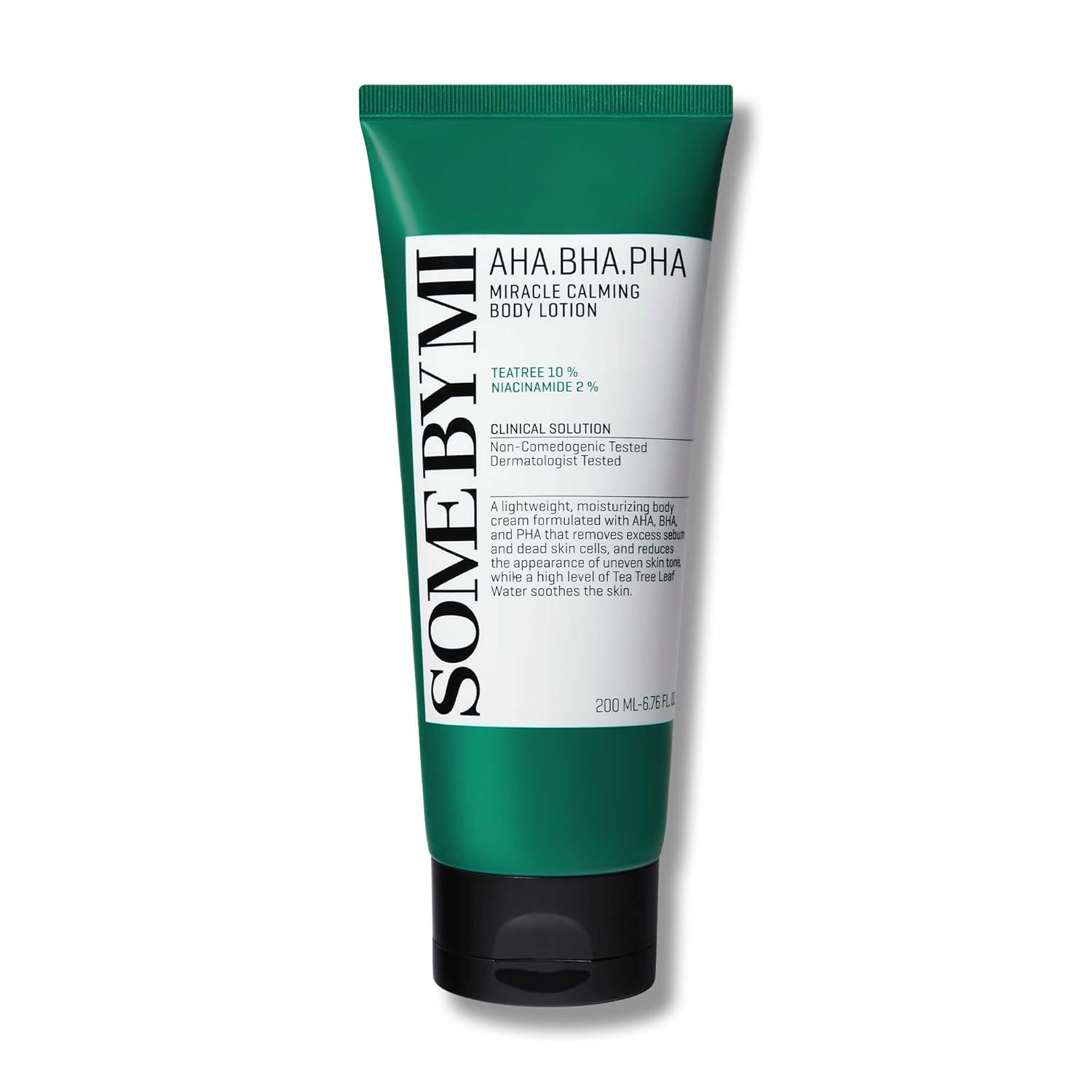 SOME BY MI AHA BHA PHA Miracle Calming Body Lotion – 6.76oz, 200ml – Korean Exfoliating Salicylic Acid Body Moisturizer for Dry Skin – Daily Hydration & Soothing Care with Centella – Korean Skin Care