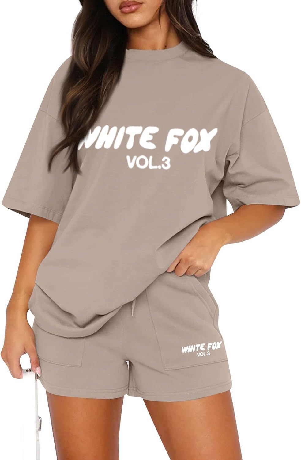 JKJFJKA Womens Tracksuit Set Summer Summer 2 Piece Outfits Causal Oversized Loose T-shirt & Shorts, Short Sleeve Workout Top & Bottom Tracksuits