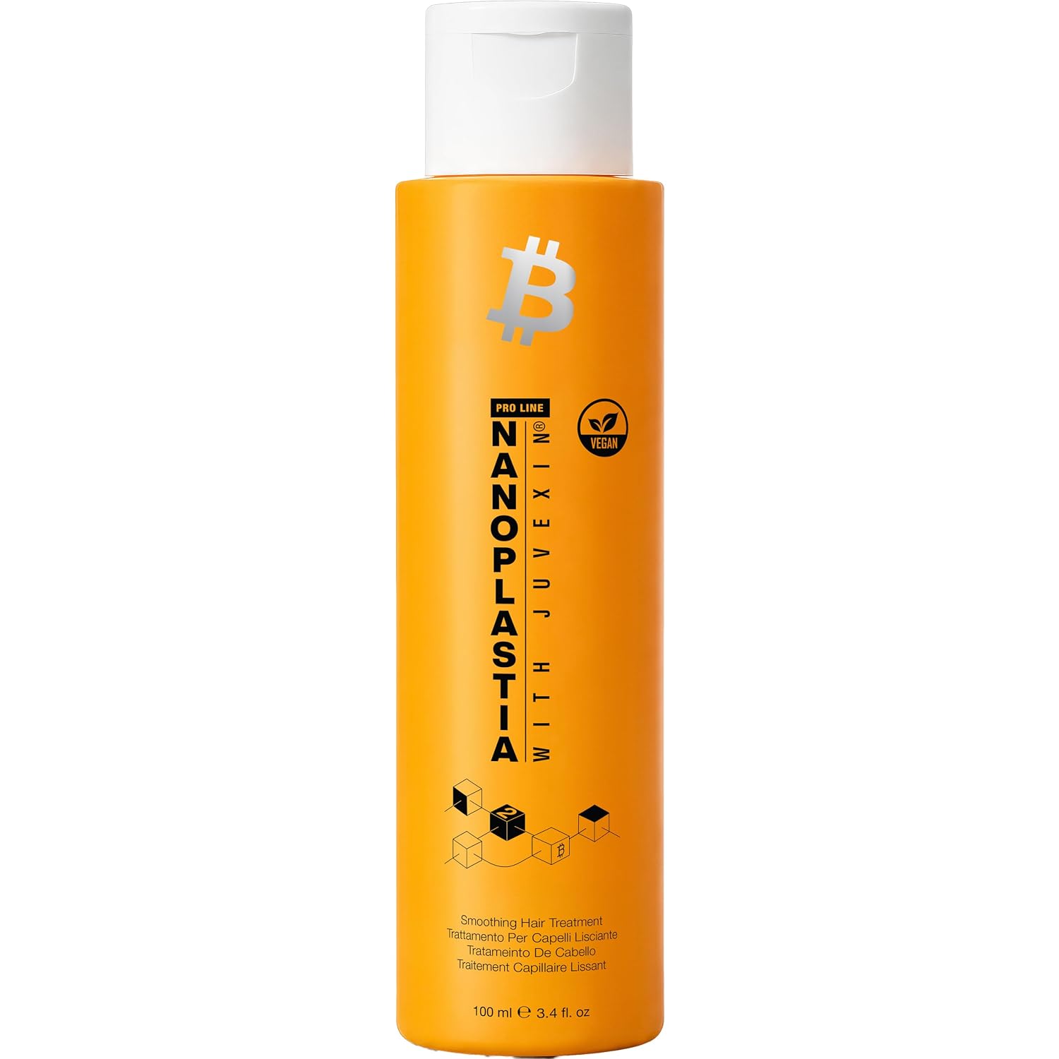 GK HAIR Vegan Nanoplastia Smoothing Hair Treatment – Brazilian keratin for frizz control – Deep conditioning hair mask for damaged, dry, curly hair – salon-grade protein repair & heat protection