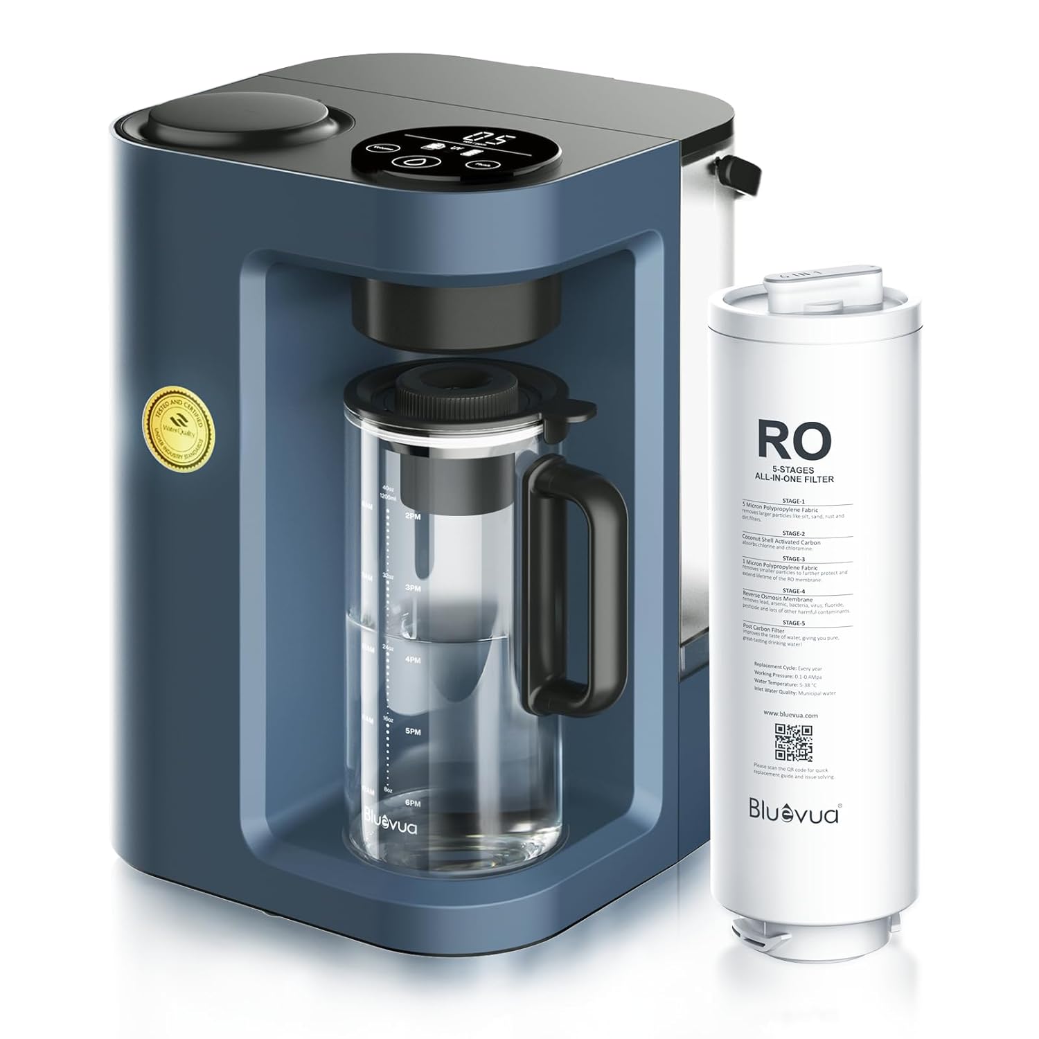 Bluevua RO100ROPOT-Lite Countertop Reverse Osmosis Water Filter