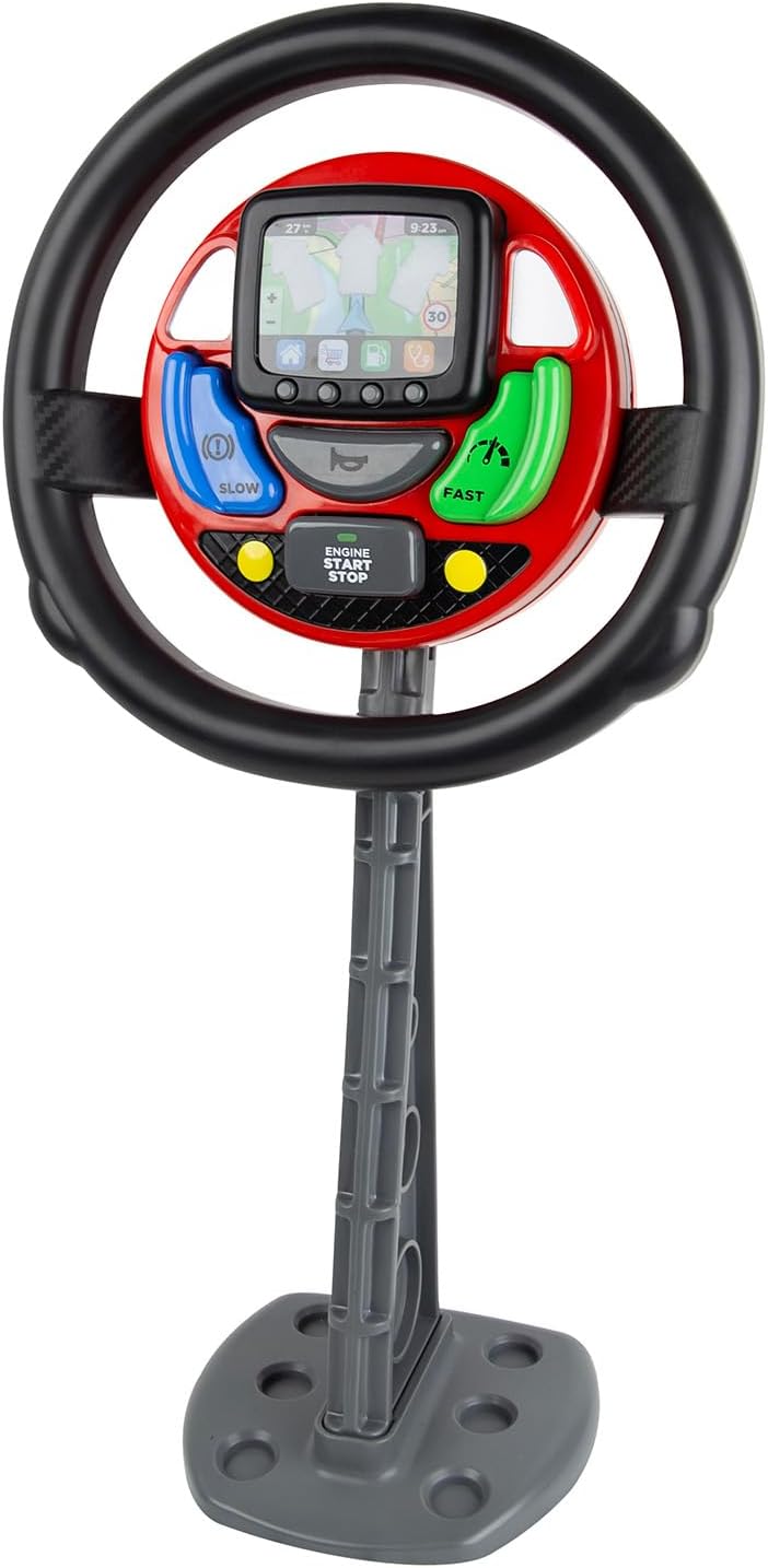 Casdon GPS Steering Wheel. Interactive Driving Toy for Kids 3+. Features Spoken Commands & Realistic Sounds. Boosts Motor Skills