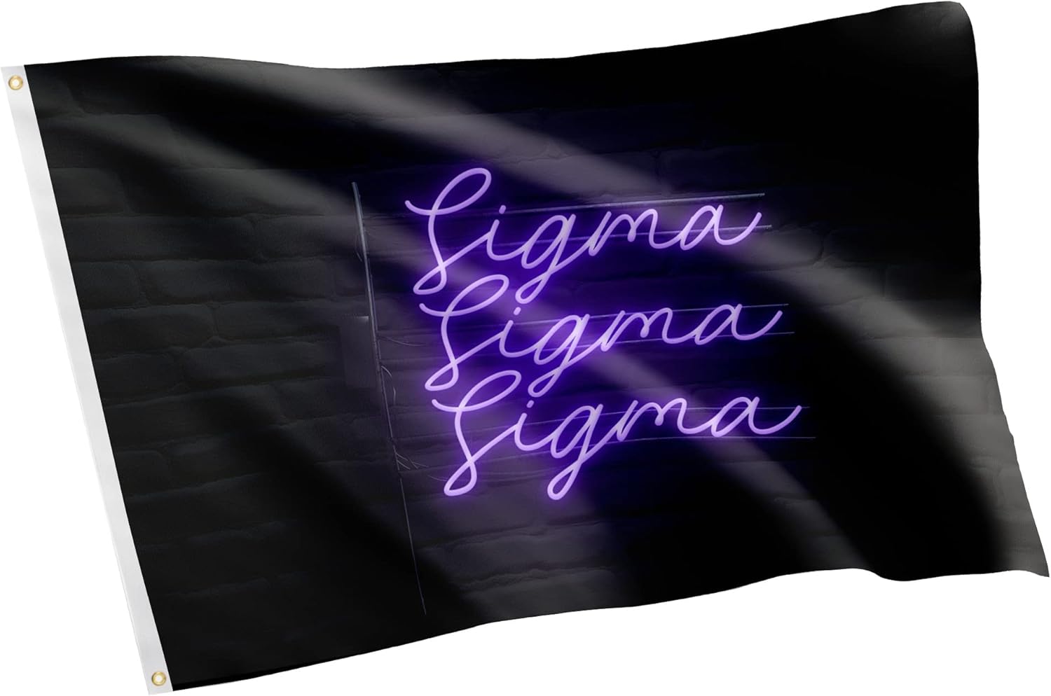 Desert Cactus Sigma Sigma Sigma Flag Tri Sigma Sorority Banner 3x5 feet Sign Decor (Flag - Neon Sign)