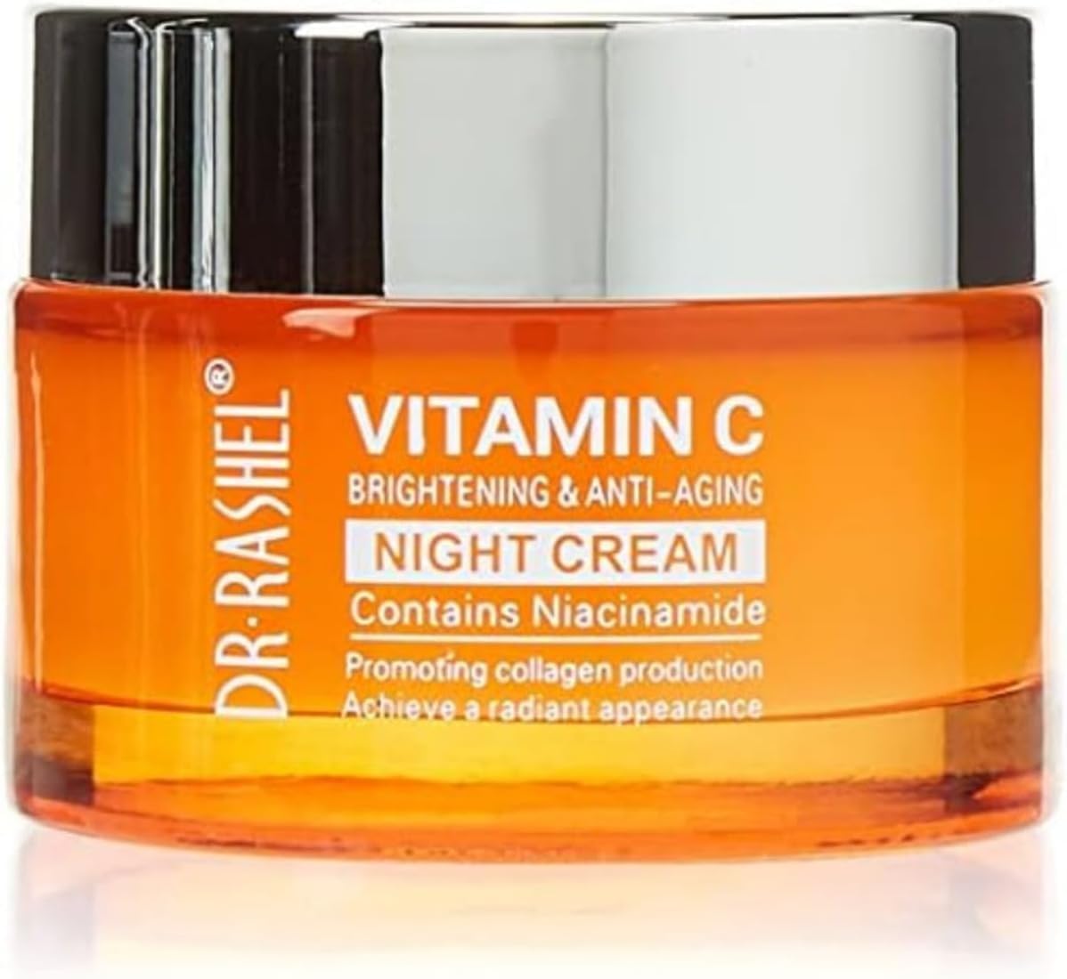 Dr Rashel Moisturising Vitamin C Cream, Day and Night Face Cream with Hyaluronic Acid, Brightening, Anti Wrinkle and Anti Aging, Dark Circle, Fine Lines and Sun damage – Restore&Boost Face Cream 50G