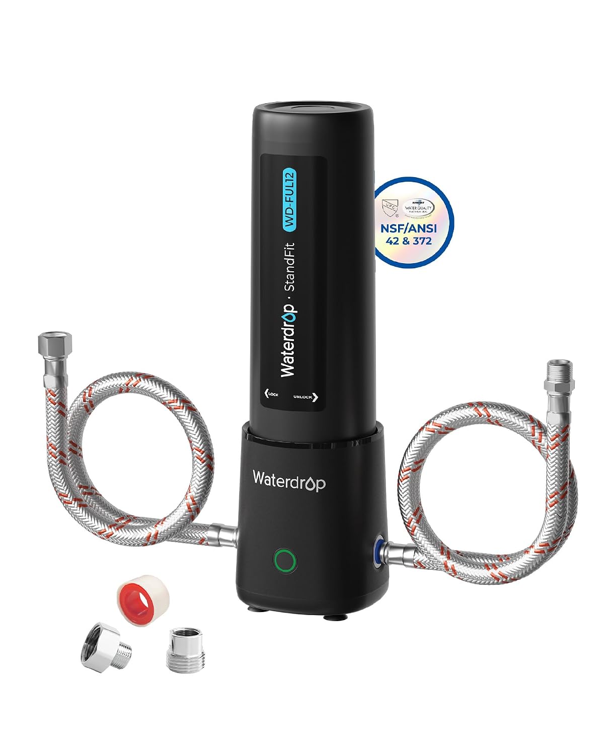 Waterdrop UL12A Under Sink Water Filter, Upgraded for 10UA, Time Reminder