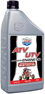 Lucas Oil 10720 Semi-Synthetic SAE 10W-40 ATV Engine Oil - 1 Quart