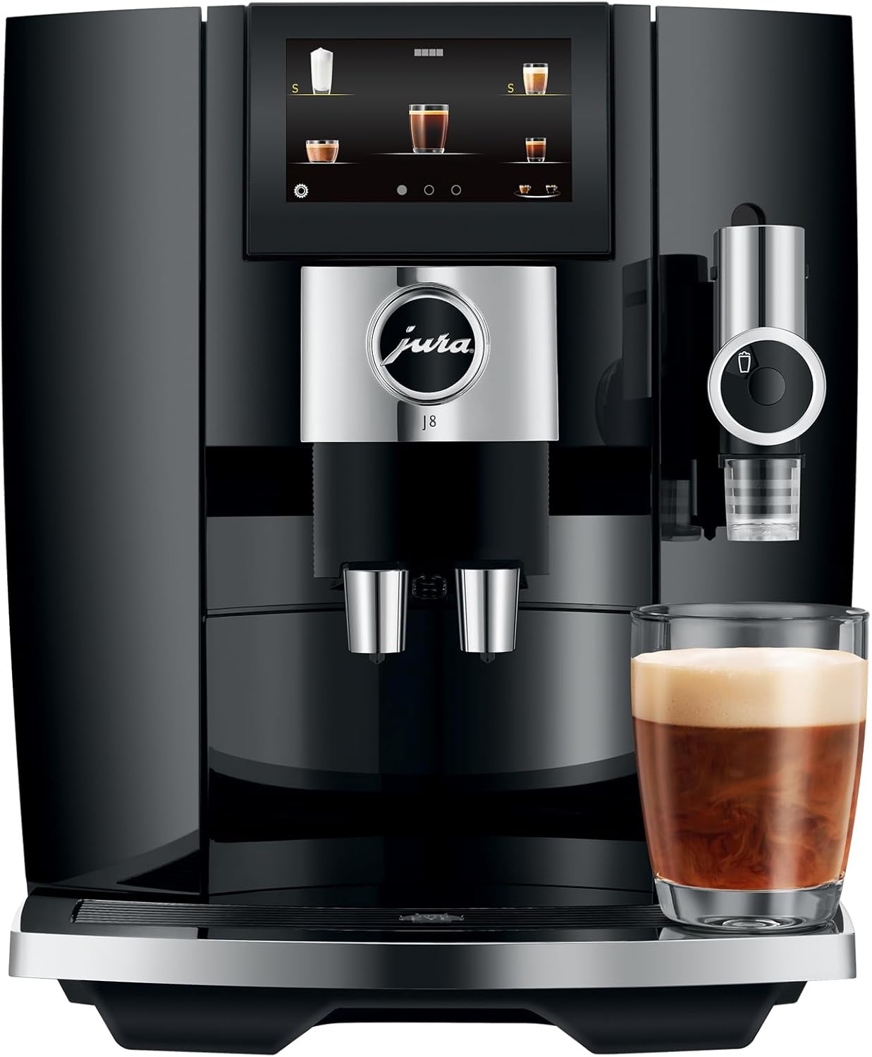 Jura 15557 J8 Piano Black Automatic Coffee Machine, Foam