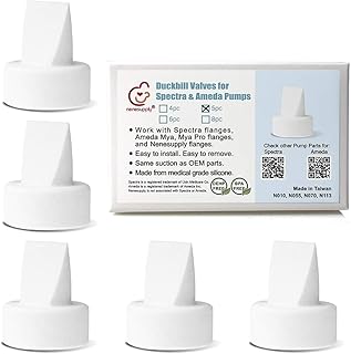Nenesupply 5 pc Duckbill Valves Compatible with Spectra S1 Spectra S2 Breastpumps Not Original Spectra Pump Parts Replace Spectra Duckbill Valves and Spectra Valves