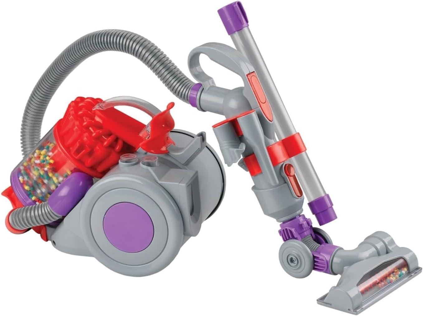 Casdon Dyson DC22 Vacuum Cleaner | Toy Dyson DC22 Vacuum Cleaner For Children Aged 3+ | Features Working Suction, Just Like The Real Thing,Grey/Purple/Red