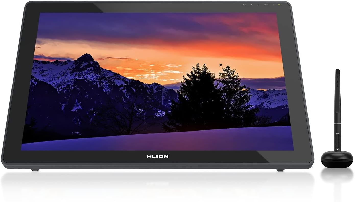 HUION KAMVAS 22 Graphic Drawing Tablet 21.5" with Screen Newest Battery-free Stylus PW517 Support Windows, macOS, Android & Switch 120% sRGB Anti-glare Matte Film for Remote Learning & Work