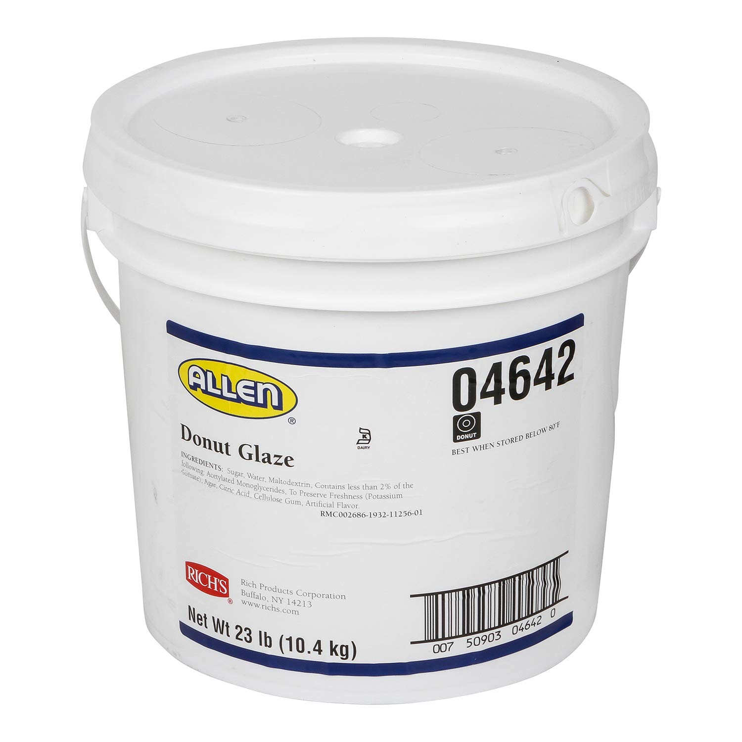 Rich's JW Allen Glaze for Donuts, Pastries & More, 23 lb Pail