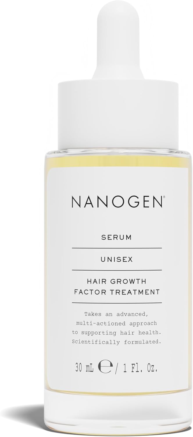 Nanogen Hair Growth Factor Treatment Serum with Pea Sprout Extract, Larix Bark and Peptides - 30ml