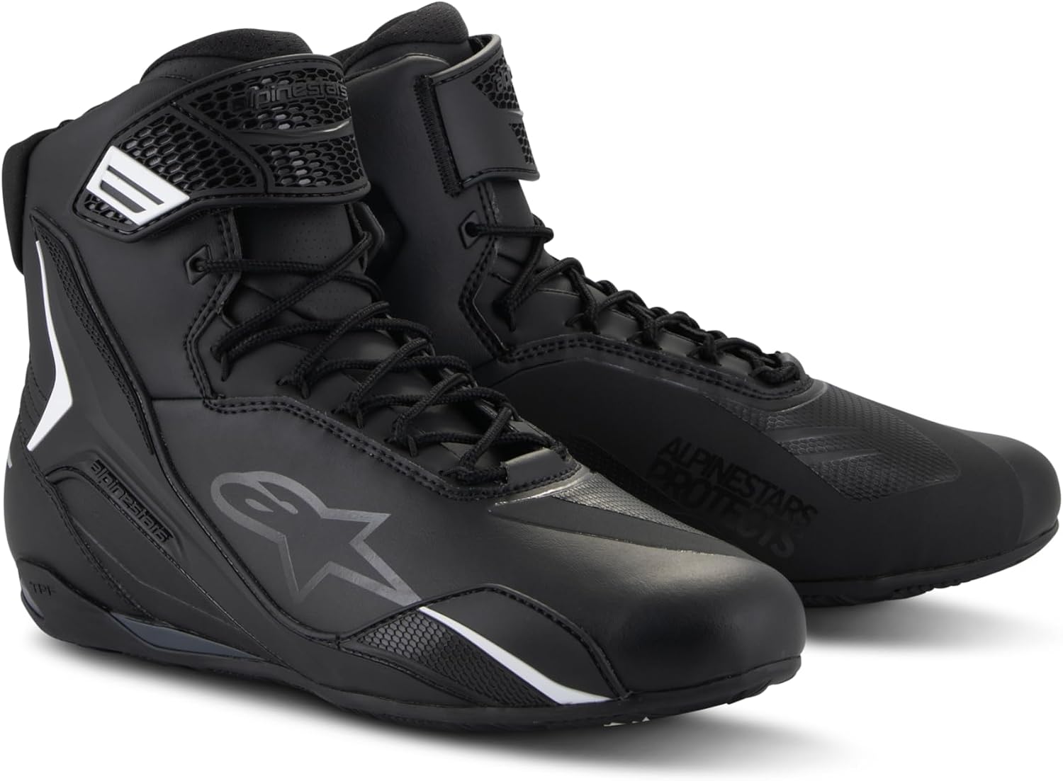Alpinestars Faster-4 Motorcycle Shoes, Lightweight & Breathable, Seamless Knitted Construction & Advanced Protection