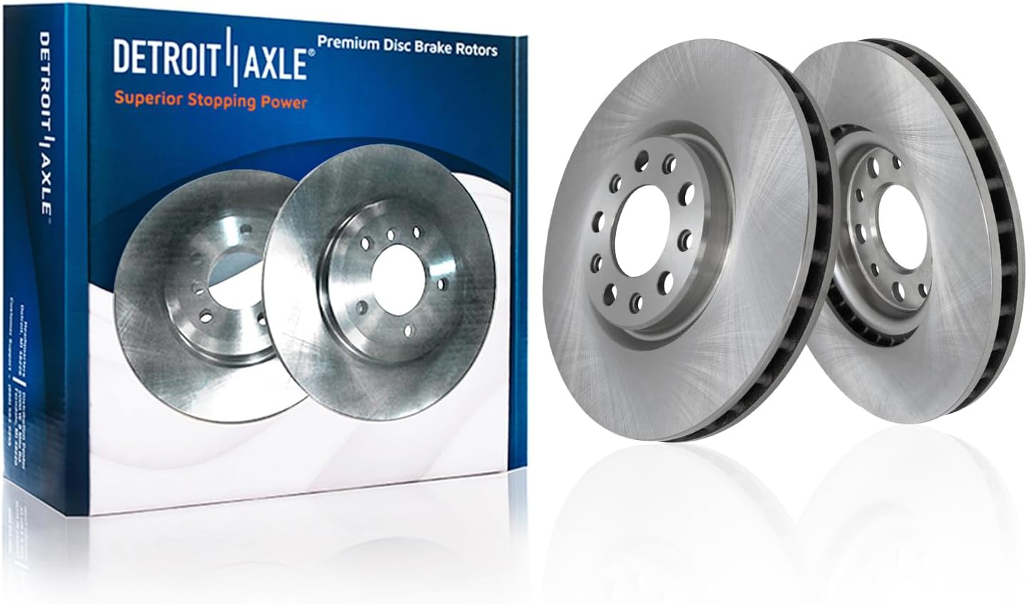 Detroit Axle - Front Brake Rotors for Chrysler 200 Dodge Dart Compass Renegade 500X, Disc Brake Rotors Replacement : 12.00" inch Rotor