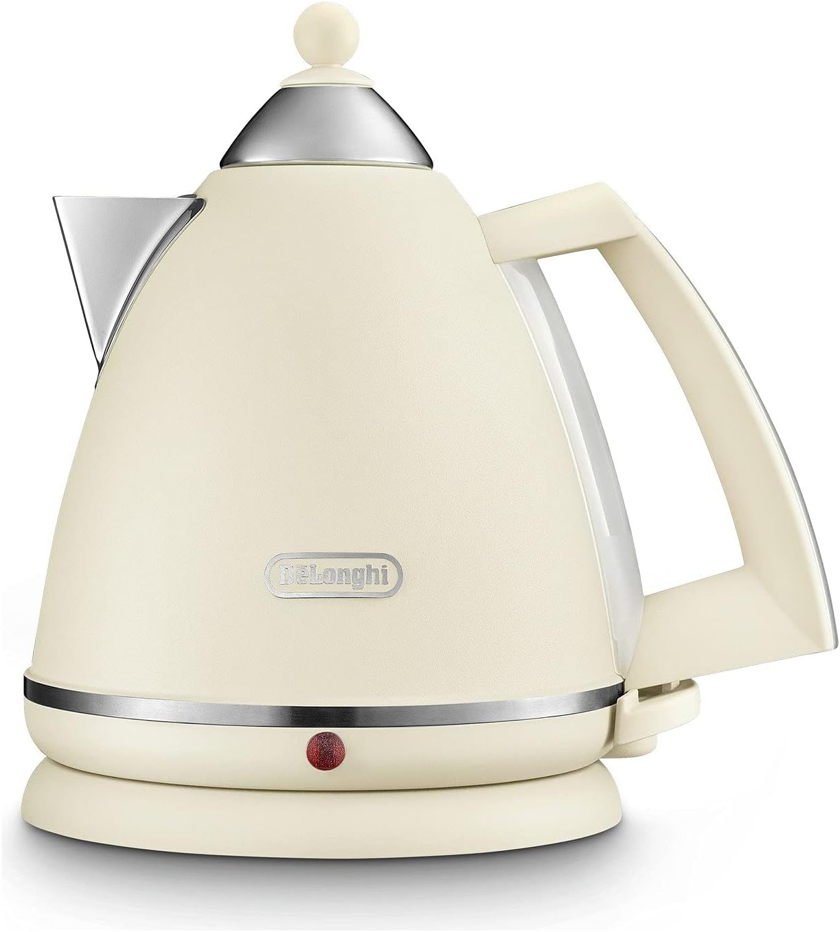De'Longhi Argento Flora KBX3016.BG Kettle with 1.7L Capacity, 360 Swivel Base & cord storage, Cream Beige