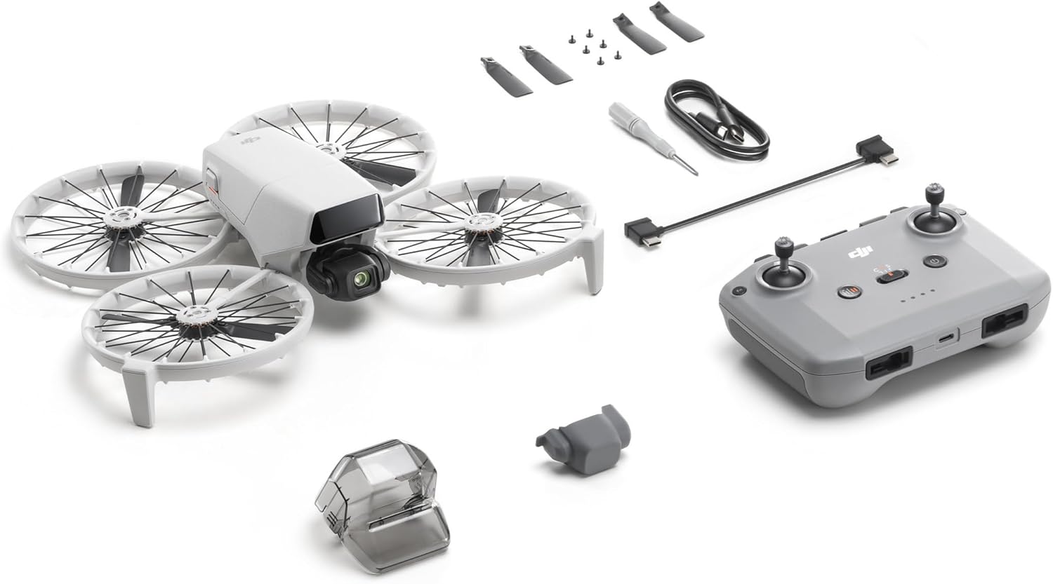 DJI Flip, Drone With 4K UHD Camera for Adults, Under 249 g, 3-Axis Gimbal Stabilization, 13km Video Transmission, Palm Takeoff, Auto Return, 1 Battery for 31-Min Flight Time, Intelligent Flight