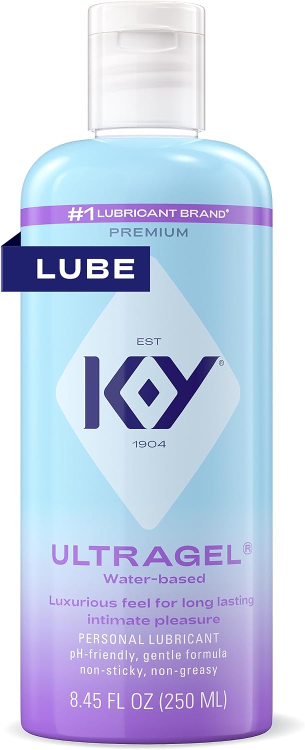 K-Y Ultragel Water Based Personal Lube for Sex, Non-Greasy, 8.45 FL OZ