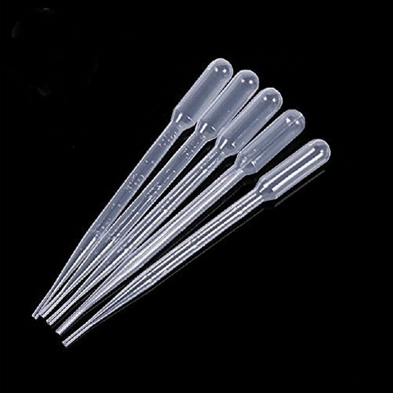 White 3ML Disposable Plastic Eye Dropper Set Transfer Graduated Pipettes (20 PCS)