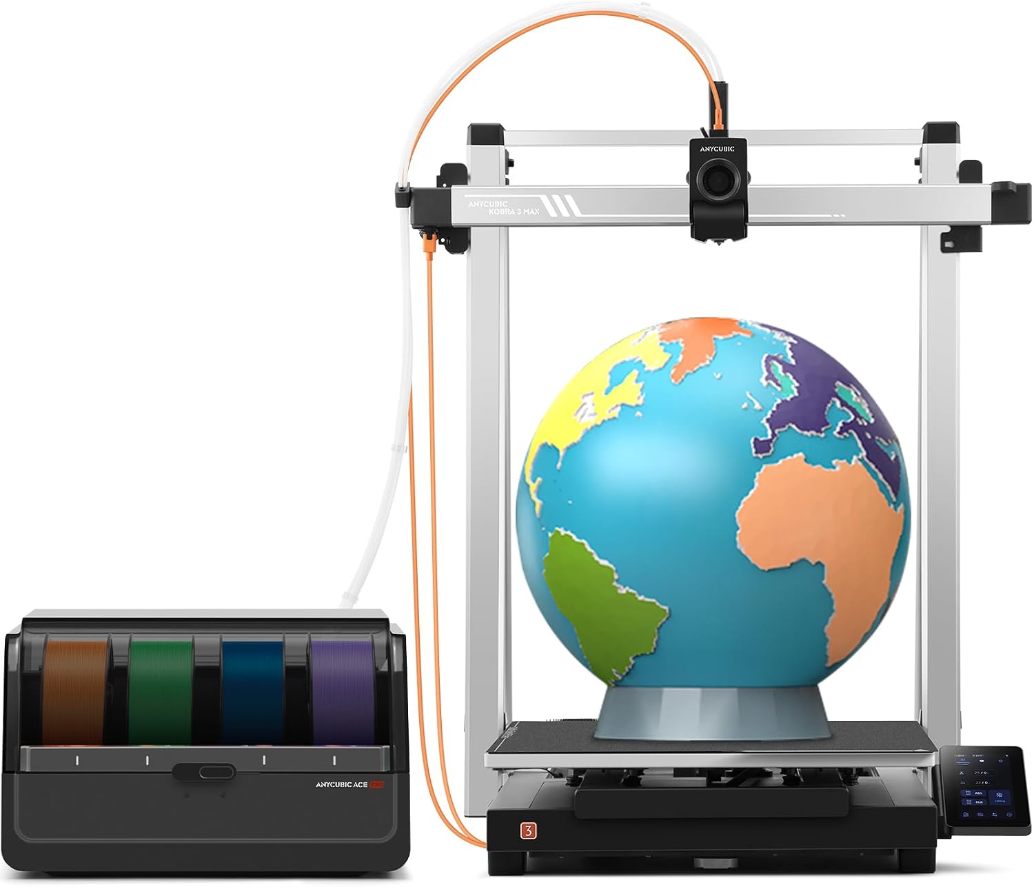 Anycubic Kobra 3 MAX Combo 3D Printer, Print Size 420 * 420 * 500mm