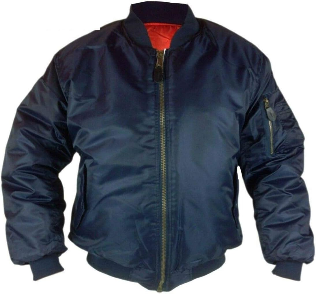 GILLICCI Mens Heavy Padded MA1 Type Army Biker Doorman Bomber Jacket Coat S-5XL