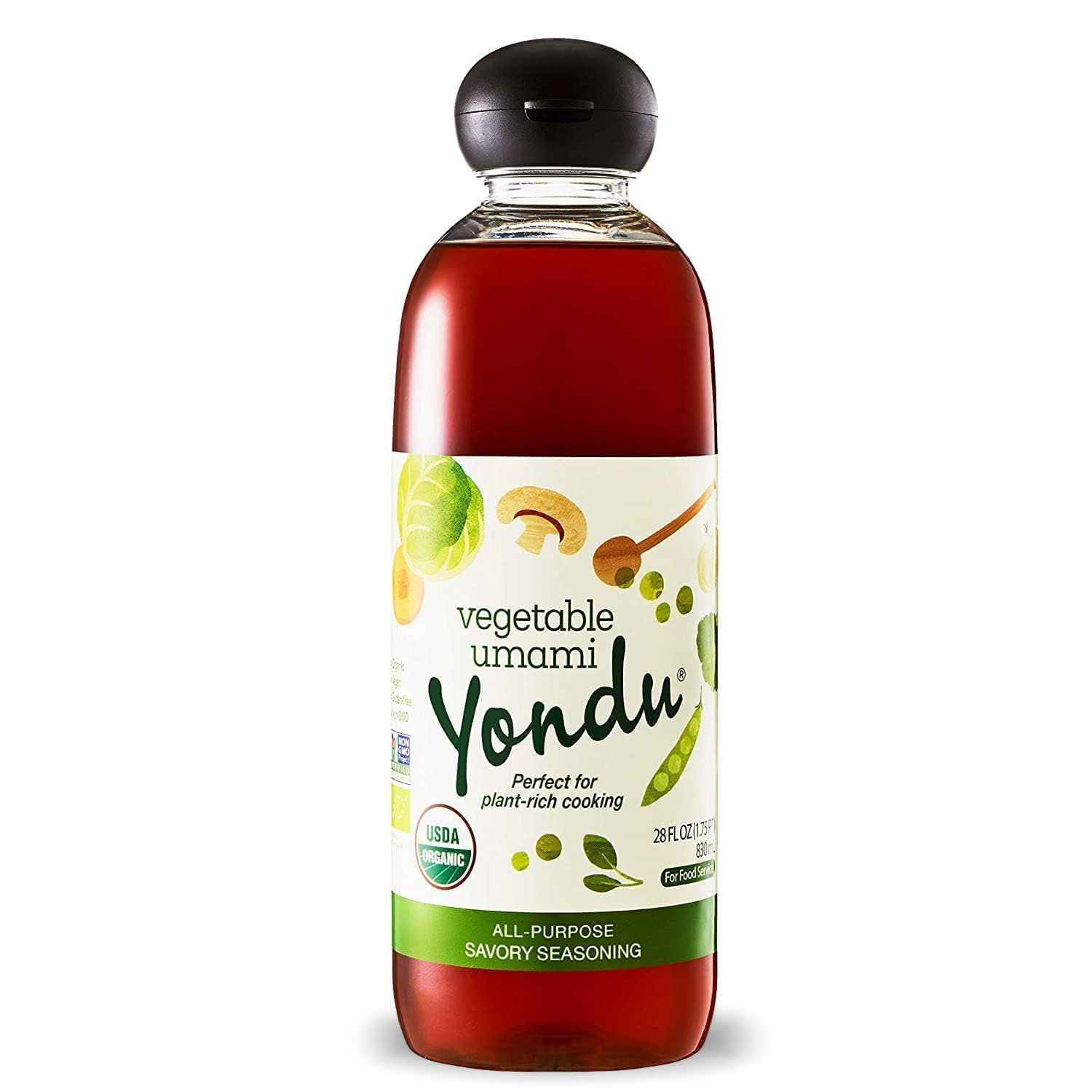 YONDU Organic Umami Seasoning Sauce: Replacement for Liquid Aminos, Fish Sauce, Soy Sauce. Non GMO, 100% Plant Based, Gluten Free (28 fl oz)