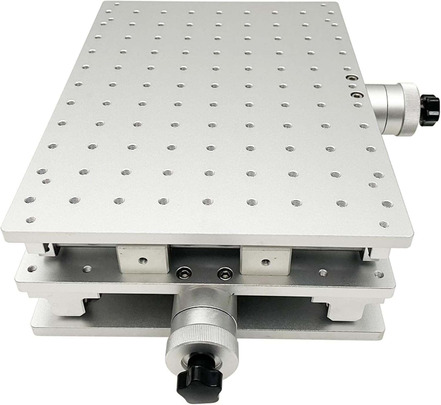 INTBUYING 2 Axis Moving Table for Laser Marking Engraving Machine Portable XY-Axis Moving Workbench 300 * 220 Two-dimensional Marking Machine Table