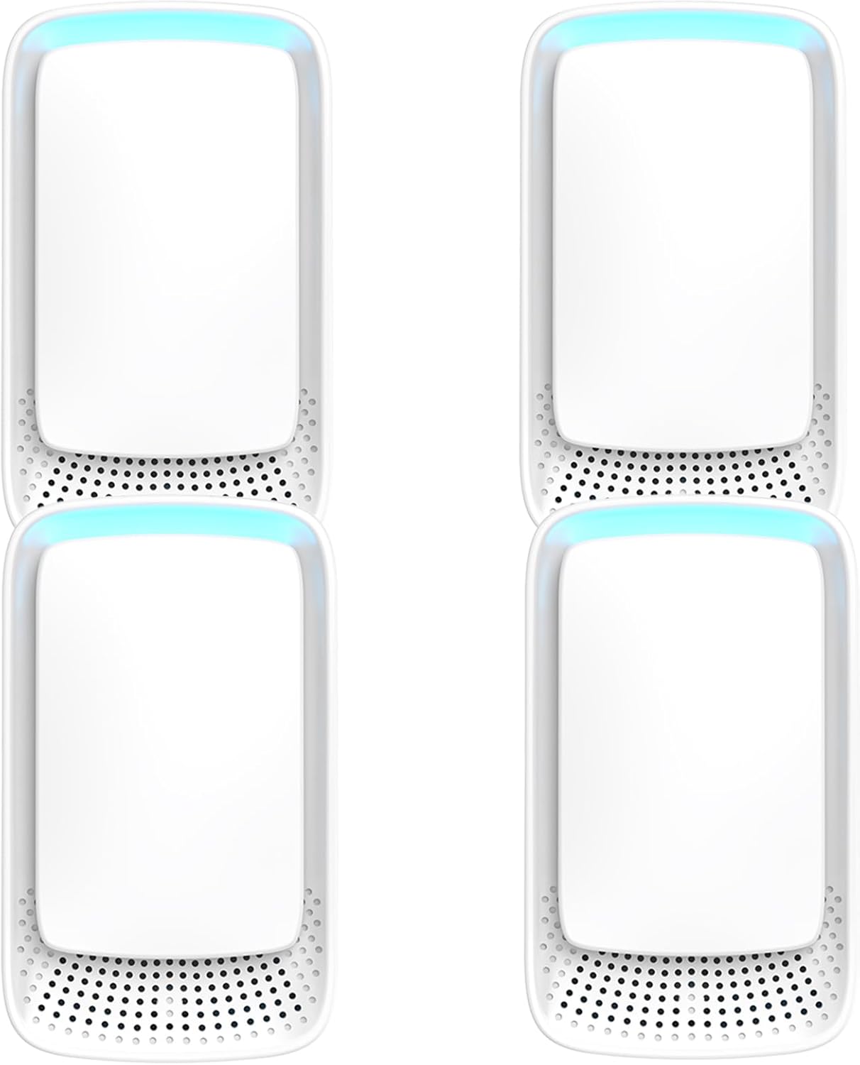4Pack Plug In Air Ionizer for Home, Quiet Negative Ion Air Purifier with Compact Portable Design, Air Freshener for Bedroom, Bathroom, Kitchen, Office & Living Room (4)