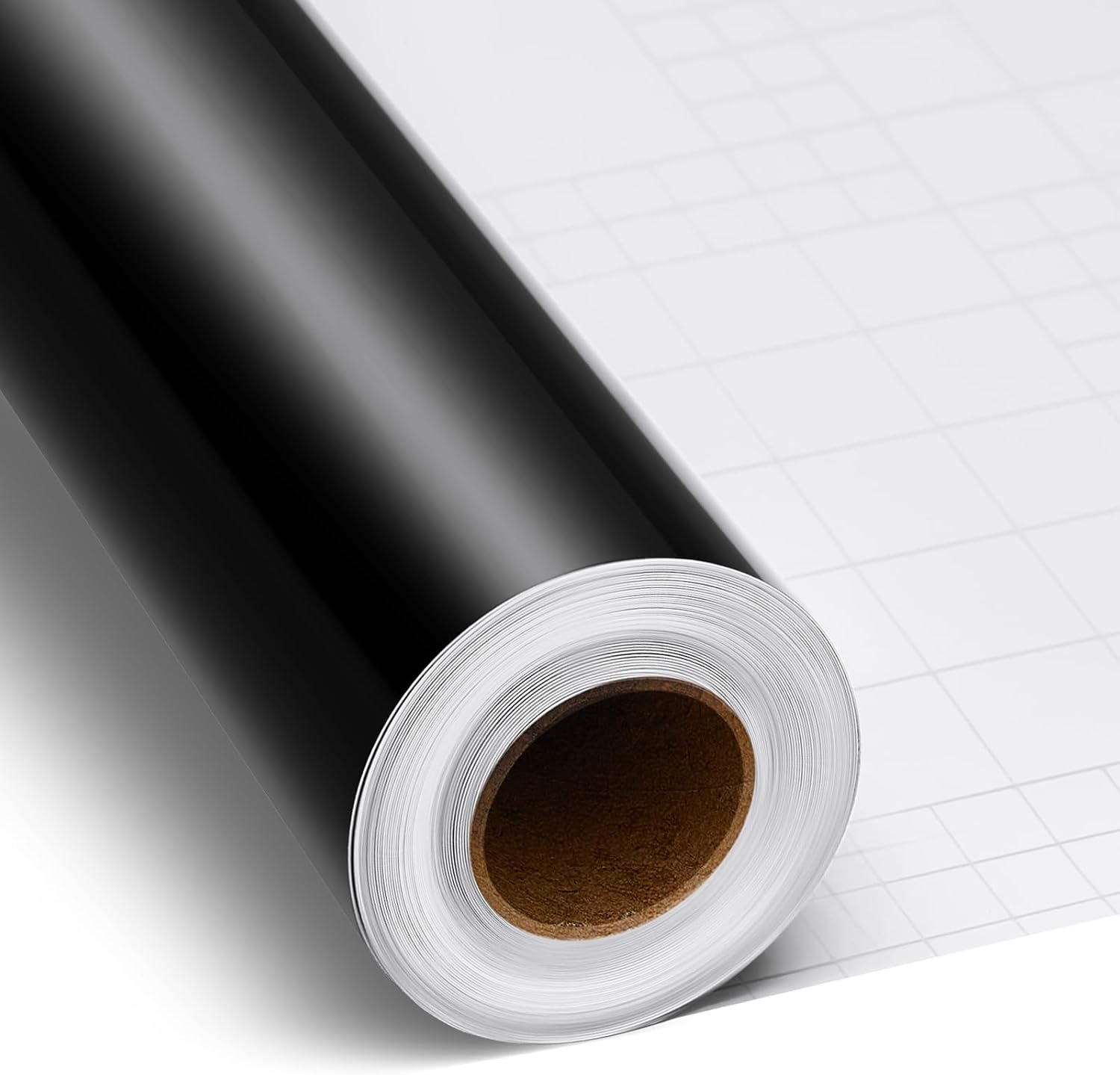 Gueevin Black Permanent Vinyl Roll 36" X 20 ft, Self Adhesive