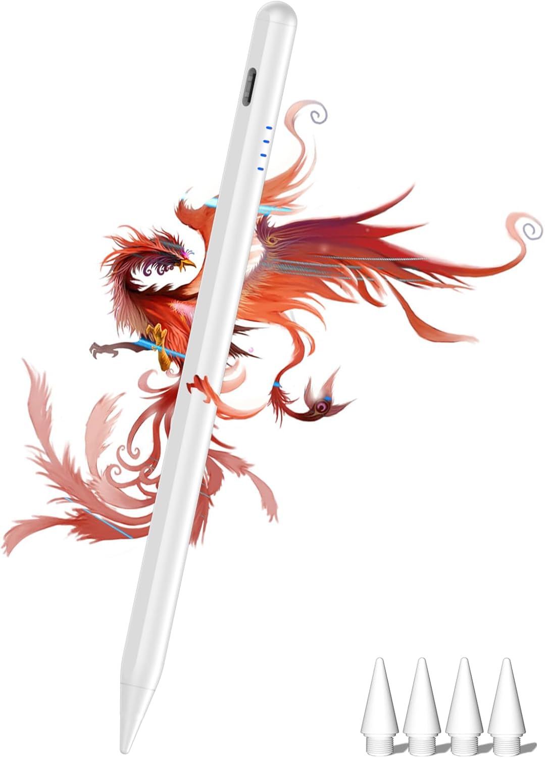 Stylus Pen for iPad 9th&10th, Fast Charge for iPad Pencil with Palm Rejection, Active Pen Compatible with (2018-2024) Apple iPad Pro 11"/12.9"/M4, iPad Mini 5/6, iPad Air 3/4/5/M2, iPad 6/7/8/9/10