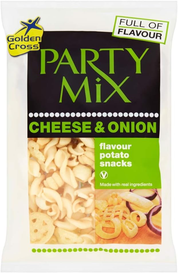 Golden Cross. Party Mix (Cheese & Onion 125g) (12 Pack)