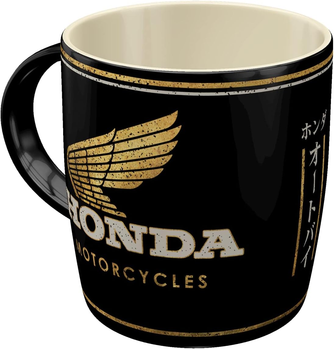Nostalgic-Art Retro Coffee Mug 330ml Honda MC - Motorcycles Gold - Gift Idea for Bikers Original Licensed (OLP) Ceramic Mug for Coffee Vintage Design