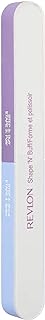 Revlon Shape 'N' Buff Nail File & Buffer, All-in-One Tool, Easy to Use (Pack of 1)