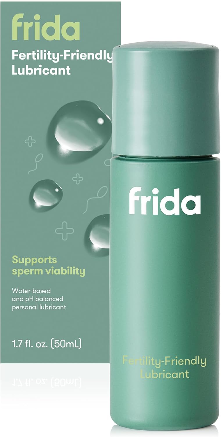 Frida Fertility Lubricant, Conception-Friendly Water Based Lube for Family Planning and Pregnancy Support, Sperm and pH Balance Safe, Natural Hydration, Stain Free and Non-Sticky, 1.7 Fl Oz