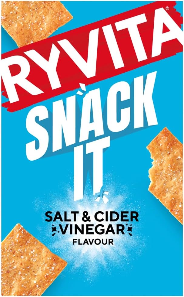 Ryvita Thins Snack It Sea Salt And Cider Vinegar Flavour 125g