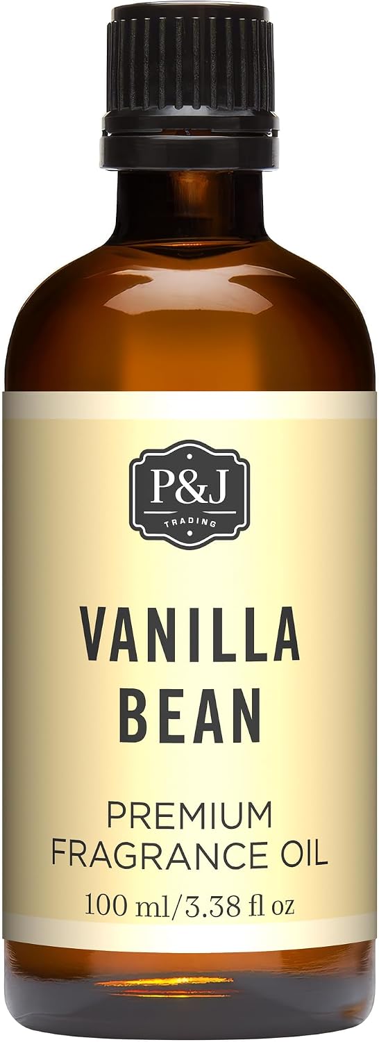 P&J Trading Fragrance | Vanilla Bean Oil 100ml - Candle Scents for Candle Making, Freshie Scent, Soap Making Supplies, Diffuser Oil Scents