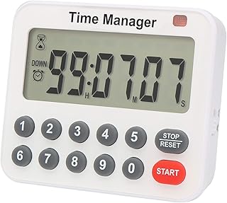 AIMILAR Digital Kitchen Timer - Magnetic Count Up Down Direct Entry Cooking Timer with Loud Alarm, Auto Shut-Off & Memory Function, 99 Hrs 99 Mins 99 Secs, 10 key Timer for Cooking, Exercise, Games