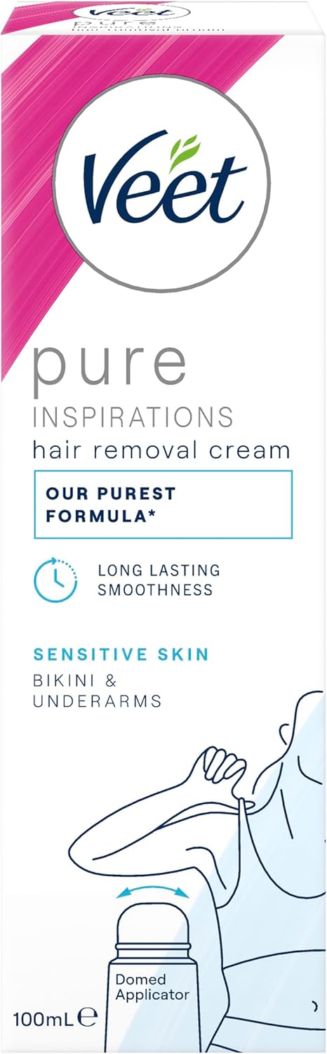 Veet Bikini and Underarm Hair Removal Cream, 100ml