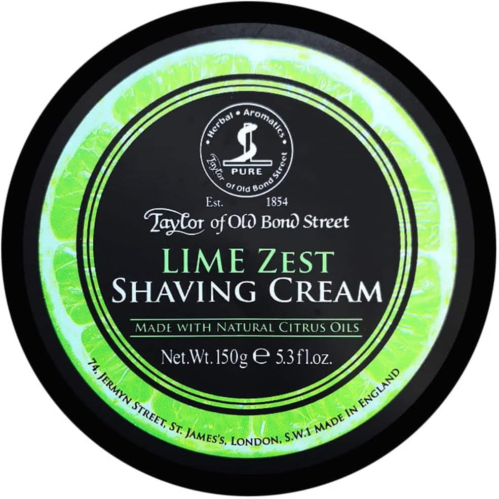 Taylor Of Old Bond Street Shaving Cream Pot 150g - Lime Zest