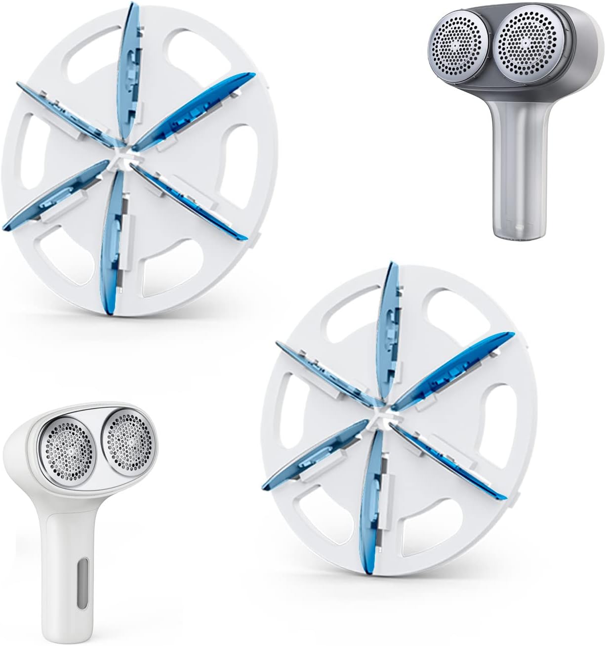 VASSON (6 Pack) Fabric Shaver Replacement Blades Compatible with VASSON Dual-Head Sweater Shavers