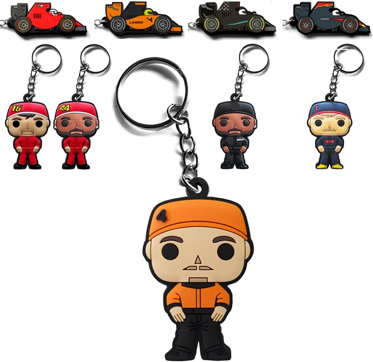 Racing Driver Car Key Chain Keychain Auto Tire Team Fan Gift Accessory