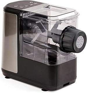 Emeril Lagasse Pasta & Beyond Electric Pasta and Noodle Maker Machine, 8 Pasta Shapes with Slow Juicer Attachment, Black