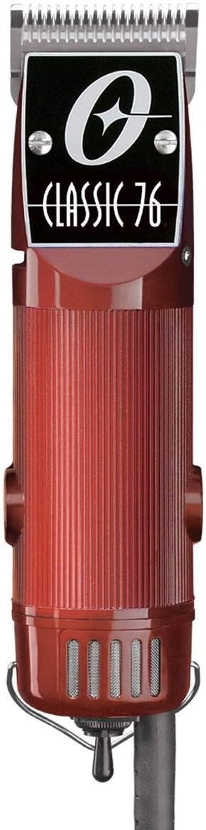 Oster Professional Hair Clippers, Classic 76 for Barbers and Hair Cutting with Detachable Blade, Burgundy