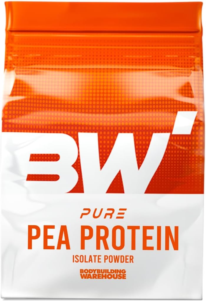 Pure Pea Protein Isolate - Unflavoured, 500g - Vegan, Plant-Based with Great Amino Acid Profile, Bodybuilding Warehouse