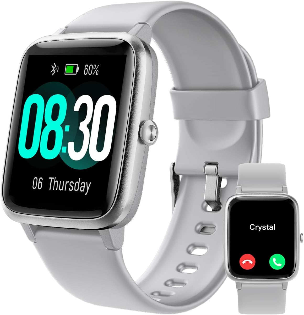 GRV Smart Watch Answer Dial Call,Smart Watches for Women Men with Heart Rate Monitor,Step Counter,Sleep Tracker,Sports Fitness Tracker Watch Call SMS Notification Smartwatch for Android iOS Phone