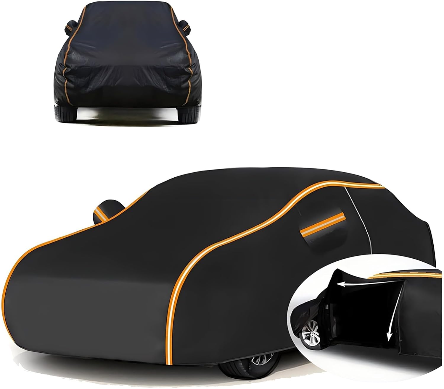 Car Cover Waterproof for Hyund𝐚i Sonata Ⅶ 2014-2017 (485,4 x 186,4 x 147,1cm),Oxford cloth, rainproof, sun-proof, anti-fouling, anti-bird droppings, anti-leaf falling, anti-aging