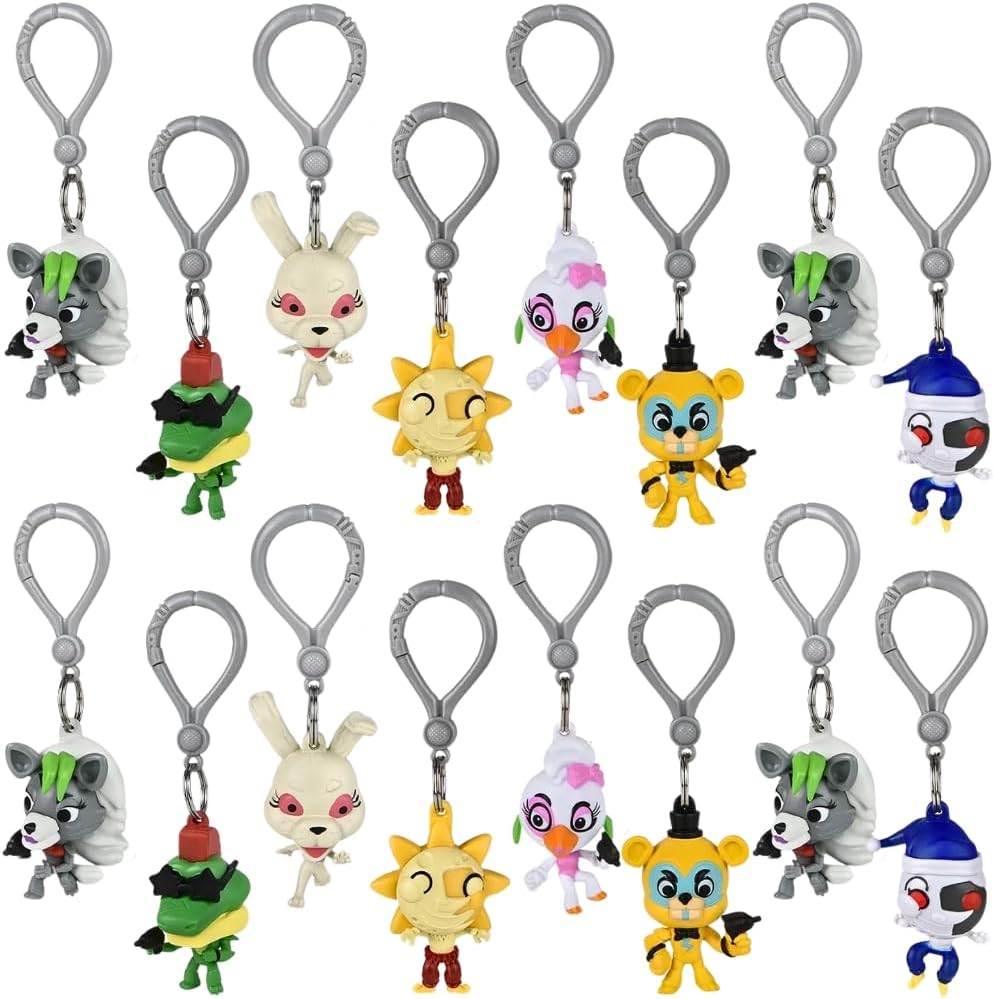 Just Toys LLC Five Nights at Freddy's Backpack Hangers (Five Nights at Freddy's Classic Backpack Hangers)