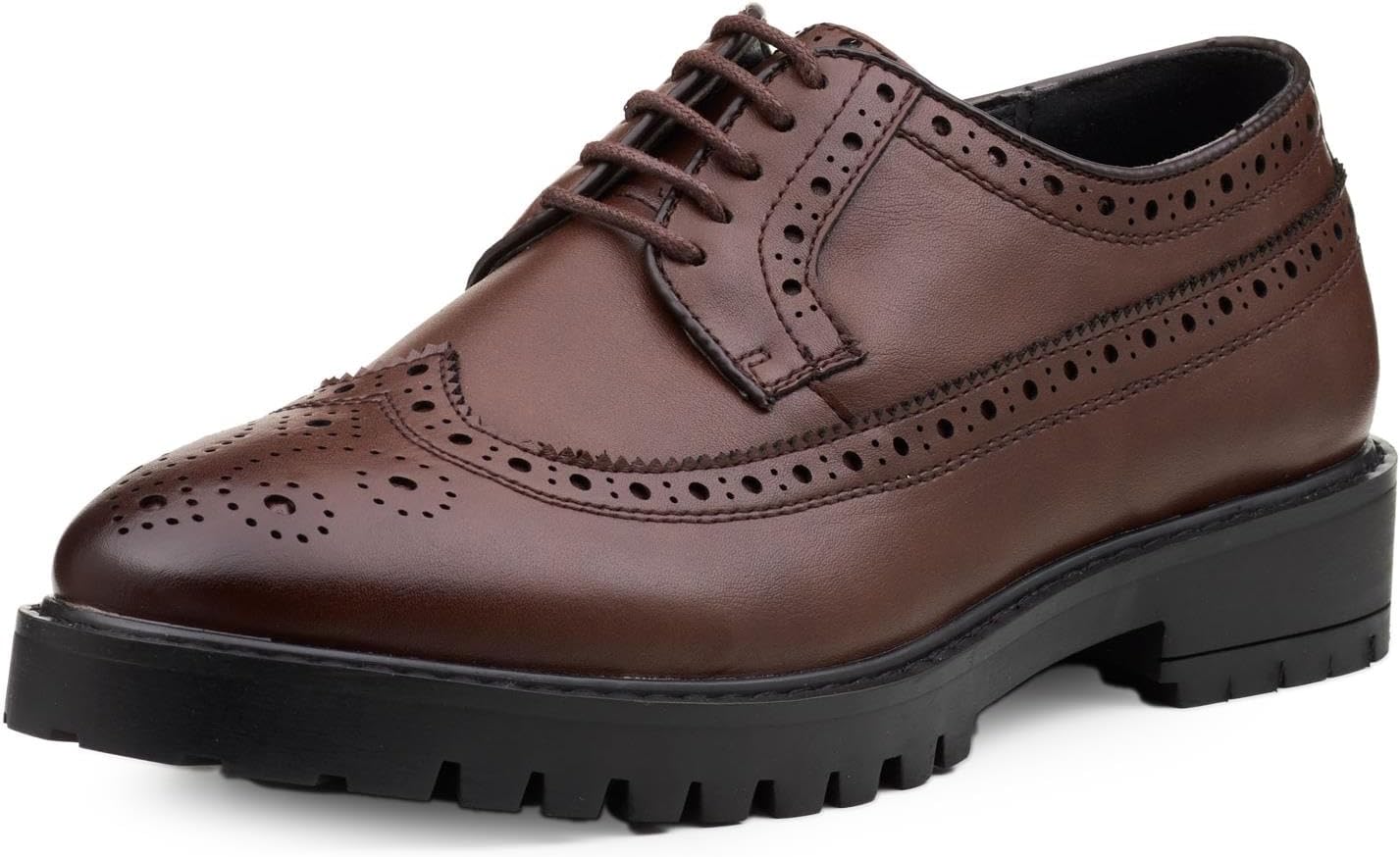 Roco, Boys Laced Brogues Available in Grey and Navy, Infant 12 - UK 08