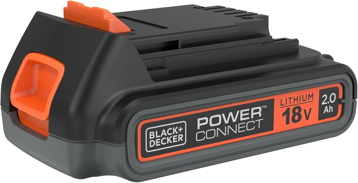 BLACK+DECKER 18V, 2.0AH, Lithium-Ion Battery, Compact and Versatile, Compatible with all 18V BLACK+DECKER Products, BL2018-XJ