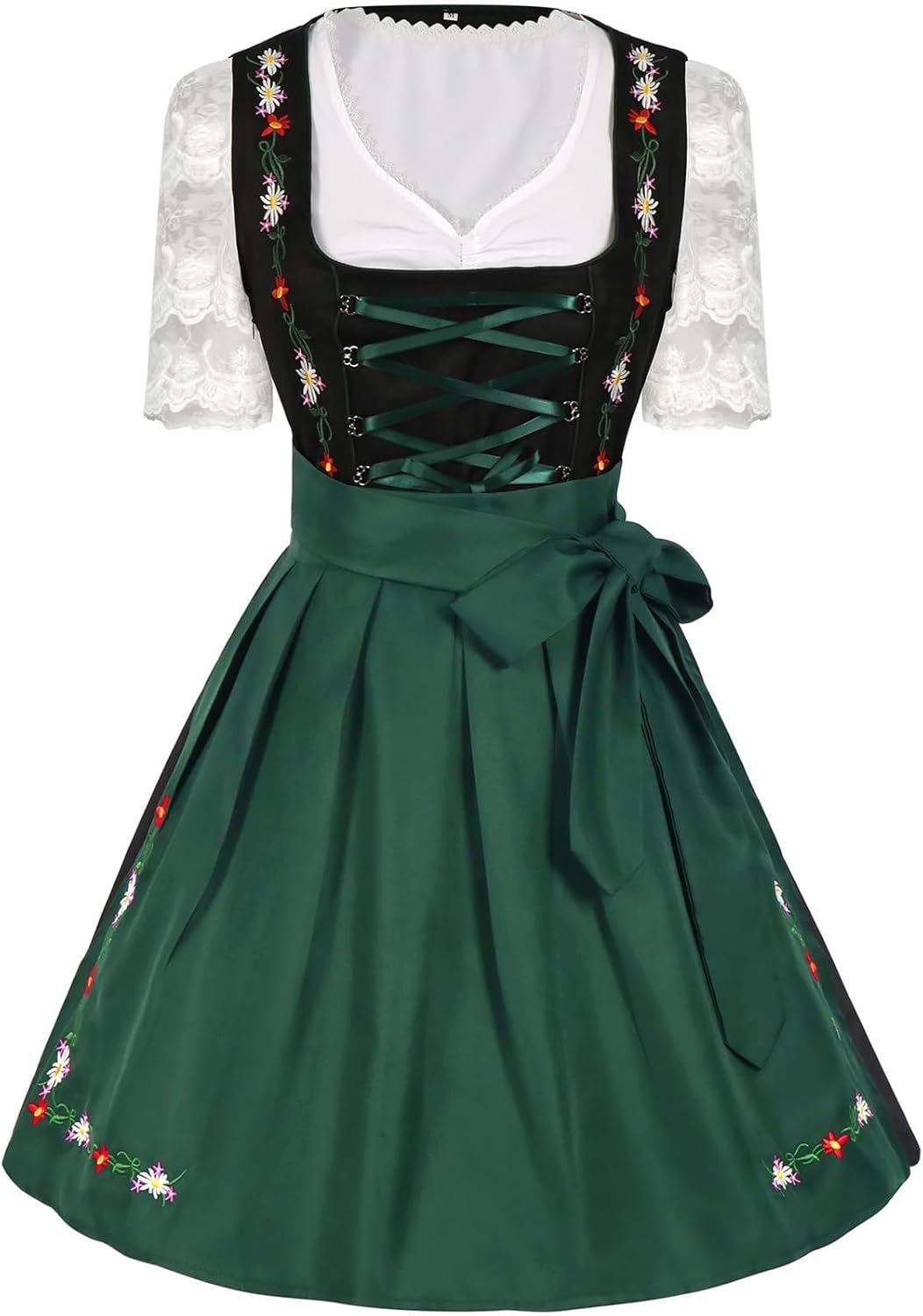 GMGQJST Dirndl Dress Women Dirndl Maid Dress Traditional Beer Girl Outfits Performance Halloween Carnival Cosplay Costume