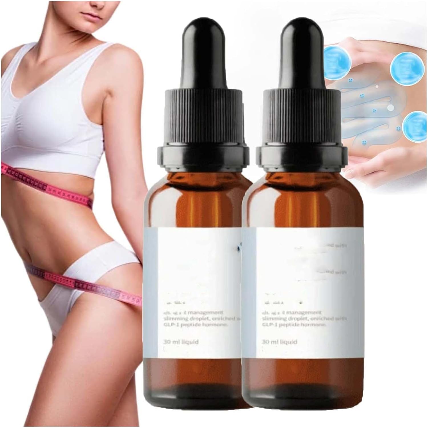 WELLEMP Metabolism Vitamin Drops for Men&Women,GLP-1 Burning Drops,SlimFuse Satiation Burning Drops Metabolism Vitamin Drops,Wellemp Glp Drops,Wellamps Glp-1drops,Carb Blocker for Women & Men (2)